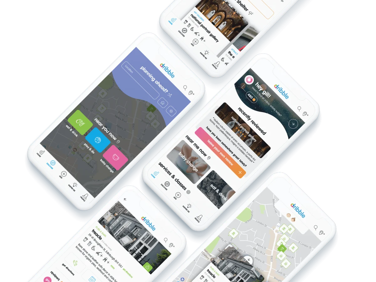 Website design for Dribble — Peak Fifteen