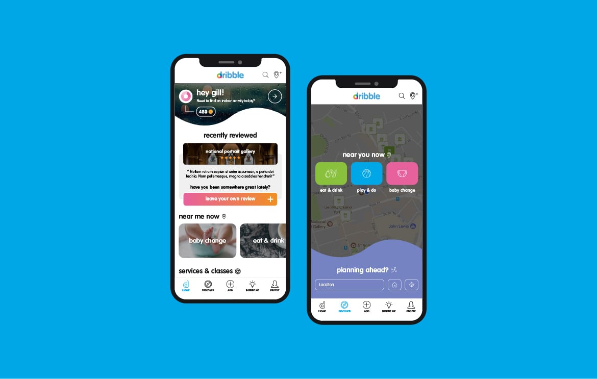Website design for Dribble